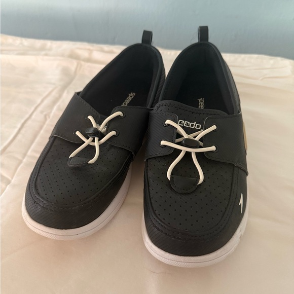 Speedo Black/white Woman’s Boat Dock/ Loafers Size US8 - Picture 1 of 7